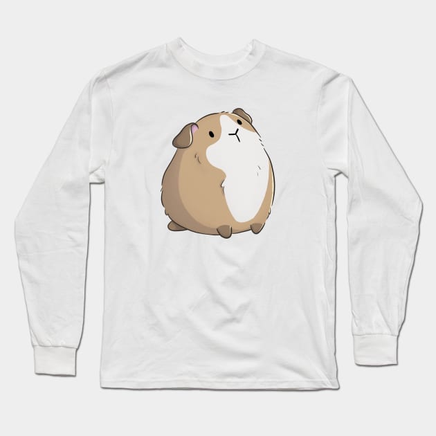 Cute Guinea Pig Long Sleeve T-Shirt by Meowrye